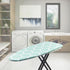 Wide Ironing Board Cover and Pad 18 x 49 inch Heat Reflective with Hook and Loop Fasteners, Thick Padding with Elasticized Edges, 3 Layers Iron Bo...