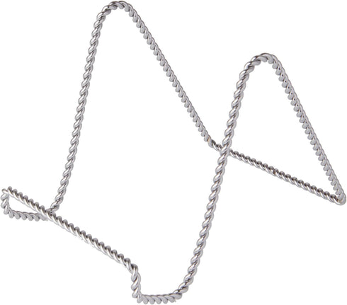 Bard's Twisted Silver-toned Wire Easel Stand, 6" H x 5.5" W x 8" D...