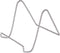 Bard's Twisted Silver-toned Wire Easel Stand, 6" H x 5.5" W x 8" D...