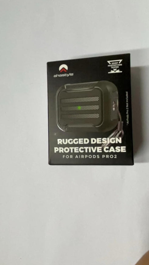 AhaStyle AirPods Pro Case Cover Rugged Hard Shell Protective Case Cover Accessories Shockproof Compatible with Apple AirPods Pro 2019(Midnight Gre...