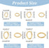 PH PandaHall 1860pcs 3 Colors Oval Jump Rings, 4x3mm 5x4mm 6.5x4.5mm 7x5mm Iron Open Rings Connectors Jewelry Findings for Earring Bracelet Neckla...