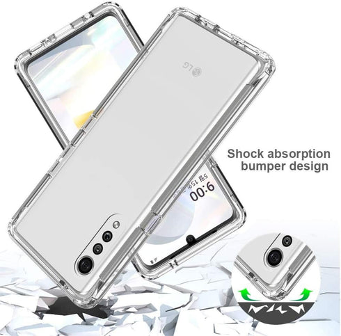 VIESUP Crystal Cellular Phone Case for LG Velvet 5G / G9, Transparent Shockproof Silicone Soft Case Cover with Camera Lens Protection...