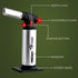 Jo Chef Butane Torch Lighter, Cooking Torch - Refillable Adjustable Flame Lighter with Safety Lock for BBQ, Baking, Brulee Creme, DIY + FREE Recip...