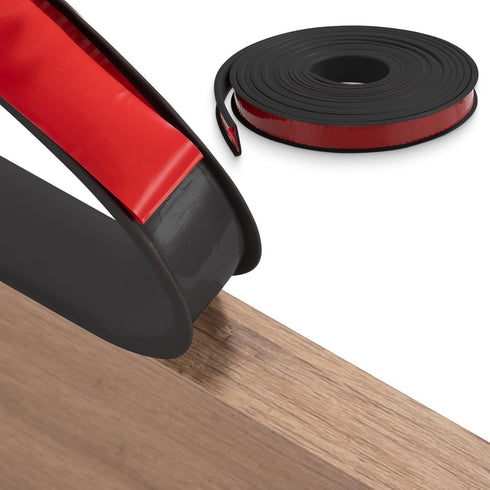 U-Shape Edge Banding, 16.4ft TPE Self Adhesive Veneer Edging Trim Flexible Edge Protector, Furniture Edge Strip for Countertop Table Cabinets Shel...
