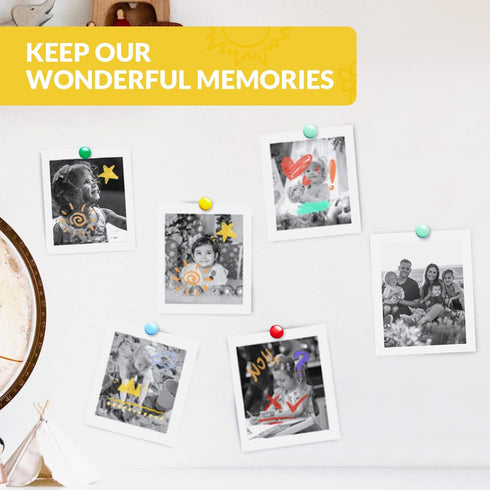 Mafiti 5 Rolls Kids Instant Camera Refill Print Paper for K27/Q5 Kids Camera Instant Print-Photo Print Thermal Paper Compatible With Most Kids Cam...