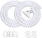 White Cable Management Sleeve Tubes, Power Cord Organizer Protectors for Pets, 2 PCS VIWIEU Cable Bundler with Electrical Cable Clips and Zip Ties...