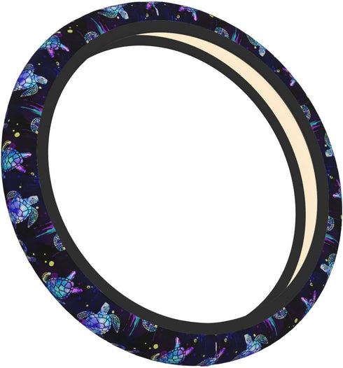 Sea Turtle Steering Wheel Cover Anti-Slip,Sweat Absorption Universal 15 inch Steering Wheel Covers Cute car Accessories for Men Women...