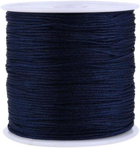 Nylon Beading String Knotting Cord, 100M x 0.8mm Mult-use Nylon Thread Knotting Cord Rattail Trim for DIY Jewellery Chinese Knot Making Window Bli...