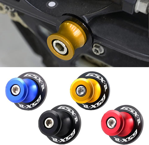 2pcs 8mm M8 X1.5 Motorcycle Swing arm Sliders Spools for Suzuki GSXR 600 750 1992-2024 GSX-R 1000 2001-2024 GSXS 600 750 1000 GSX-8R GSX-8S 2023(G...
