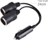 Dual Double Socket 12v Car Cigarette Lighter Adapter Car Cigarette Lighter Splitter 13×9×5 12v 24v Car Charger Plug Male to 2-Way Female Cigarette...