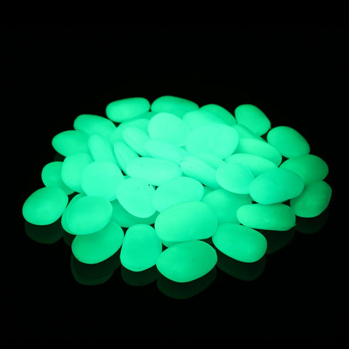 Glow in The Dark Pebbles,Decorative Glow Stones,Fish Tank Aquarium Gravel,Glow Pebbles for DIY Garden Gifts Decoration(Big Size, 3-4cm, 400g/14.1o...