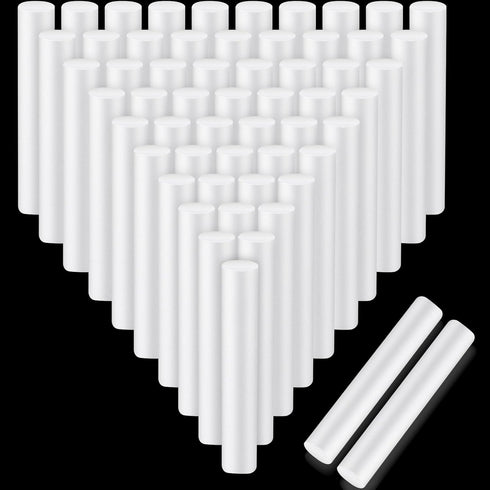 Fabbay 60 Pieces 6 Inch Foam Cylinders for Crafts Foam Tubes White Foam Rods Foam Tube for Modeling, DIY Arts and Crafts Supplies...