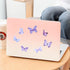 40PCS Purple Butterfly Stickers, Butterfly Stickers Waterproof for Scrapbook Journal Laptop Gift Water Bottle Cell Phone Cases for Adults Kids Aes...