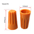 10pcs Wire Electrical Screw Springs Caps Wire Twist Terminals Spring Cover Connection P4, Orange...
