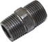 LONG TAO 10PCS 1/2" x 1.5" Black Malleable Steel Nipples Fitting Industrial Piping Plumbing Supplies Thread Pipe Nipple Adapter Fittings...