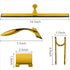 peafowl 14 inch Shower Squeegee Stainless Steel Bath Squeegee for Shower Glass DoorsBathroom Windows Kitchen Mirror and Car Glass with Hooks Holde...
