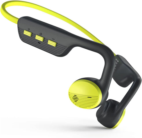 Open Ear Headphones, Wireless Air Conduction Headphones, Sweatproof Bluetooth Sport Headset with Mic for Running, Cycling (Black & Green)...