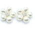 10pcs White Flat Back Pearl Flower Rhinestone Buttons Bulk for DIY Craft Jewelry Charms Wedding Embellishments Clothes Accessory 22x21mm...