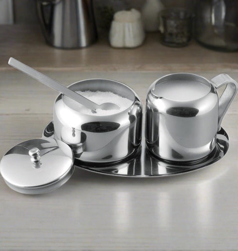 Cuisinox Stainless Steel Cream and Sugar Set, 5-Piece...