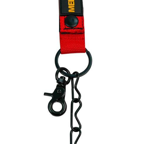 MELOTOUGH 2 PCS Tape Thong for Tool Belt Waist Electricians Tape Strap Holder Chain with Keyring and trigger snap hook...