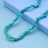 Boho Turquoise Bead Choker Necklace Short Irregular Turquoise Necklace Blue Gemstone Beaded Necklace Natural Stone Necklace Chain Jewelry for Wome...