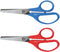 Universal UNV92024 5 in. Long 1.75 in. Cut Length Rounded Tip Kids' Scissors - Assorted Straight Handles (2/Pack)...