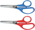 Universal UNV92024 5 in. Long 1.75 in. Cut Length Rounded Tip Kids' Scissors - Assorted Straight Handles (2/Pack)...