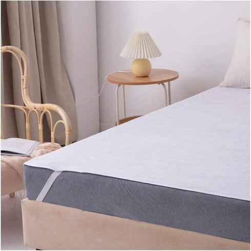 Mattress Topper Protector Pad,Waterproof Breathable Anchor Bands Cotton Mattress Protector Vinyl Free Hotel Quality (Twin)...