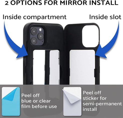 TORU CX PRO for iPhone 12 Pro/iPhone 12 Case Wallet | Protective Shockproof Heavy Duty Cover with Hidden Card Holder & Card Slot | Mirror & Wrist ...