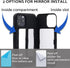 TORU CX PRO for iPhone 12 Pro/iPhone 12 Case Wallet | Protective Shockproof Heavy Duty Cover with Hidden Card Holder & Card Slot | Mirror & Wrist ...