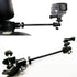 Pmsanzay 3in1 Adjustable Heavy Duty Universal Action Camera Desk Pole Clamp Holder Mounts Kit for Waterproof Camera/Digital Camera/Smartphone - Pe...