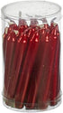 Biedermann & Sons Chime Candles - Made in Germany 4-Inch Tall Mini Taper Candle, Box of 20, Metallic Red...