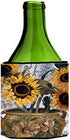 Caroline's Treasures JMK1202LITERK Pot of Sunflowers Wine Bottle Hugger Bottle Cooler Sleeve Hugger Machine Washable Collapsible Insulator Beverag...