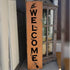 Welcome Stencils and Halloween Stencils with Spider Webs - Welcome Stencil Templates for a Vertical Sign - Halloween Stencils for Painting on Wood...