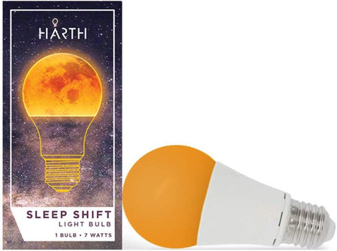 Harth - Sleep-Shift Sleep Ready Light, 7 watt Dimmable LED Amber Bulb. Supports Healthy Sleep Patterns with Ambient Low Blue Night Light, Pack of ...