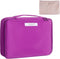 Queboom Travel Makeup Bag Cosmetic Bag Makeup Bag Toiletry bag for women and girls (Deep purple)...