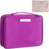 Queboom Travel Makeup Bag Cosmetic Bag Makeup Bag Toiletry bag for women and girls (Deep purple)...