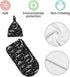 Baby Newborn Swaddle Blanket with Beanie Hat- Black and White Dinosaur Skeleton Pattern Receiving Blanket Sleep Sack for Girls Boys Infant Gifts...