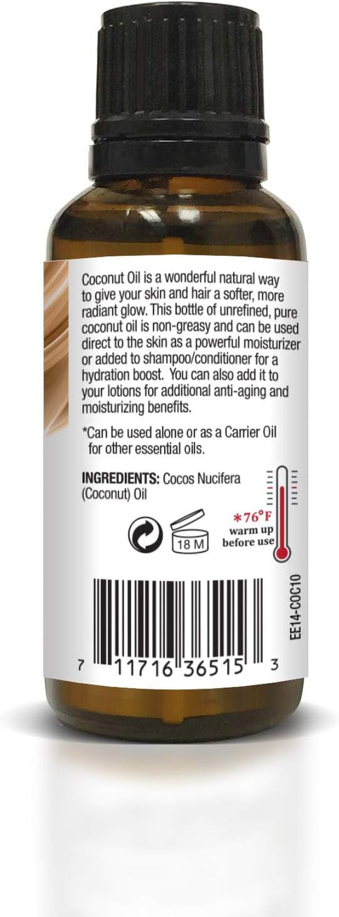 Ethereal Nature 100% Pure Oil, Coconut, 1.01 Fluid Ounce...