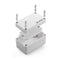 QILIPSU Junction Box with Mounting Plate 110x80x70mm, ABS Plastic DIY Electrical Project Case IP67 Waterproof Dustproof Enclosure Grey (4.3"x3.1"x...