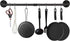 34.3 inch Industrial Pipe Pot Bar Rack with 15 S Hooks Rustic Iron Pots and Pans Hanging Rail Pipe Towel Holder Wall Mounted Detachable Kitchen Ut...