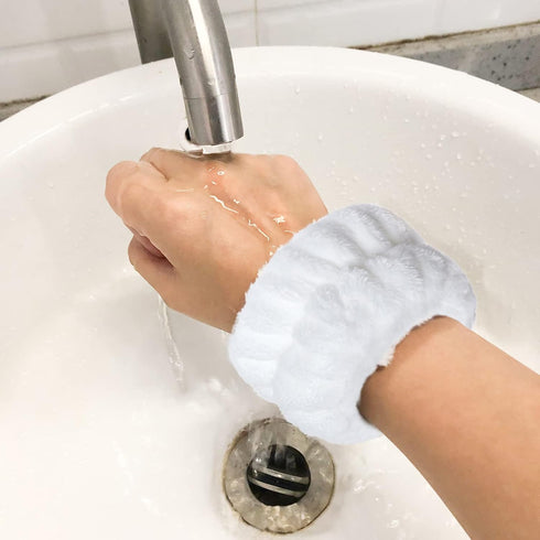 12Pcs Headbands Wristbands Set for Washing Face, Knotted Spa Head Bands Wrist Towels Skincare Hair Bands Arm Bands for Womens Girls Makeup Facial ...