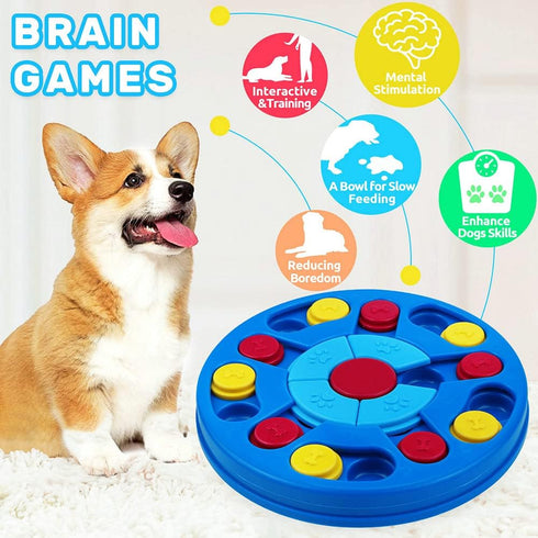 Dog Puzzle Toys Interactive Puzzle Game Dog Toy for Smart Dogs IQ Stimulation Treat Puzzle Toy for Dogs Treat Training,Puzzle Slow Feeder to Aid P...