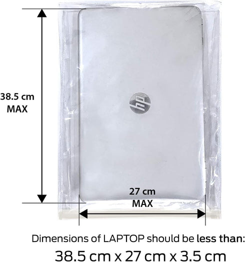 Waterproof Cover for 15.6 inch Laptop Dustproof Scratch Proof Translucent Zip Lock PVC Bag (15-16 inch (Maximum Laptop Size: 38 x 27 x 3.5 cm))...