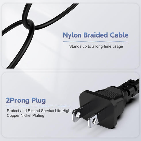 DC 14V Power Cord Compatible with Samsung Monitor 32" 27" 24" 22" 23" 20" 19" 18" 17" 15", S22C300H, S22E310H, S22C300H, S24C230BL, S24D390HL, S27...