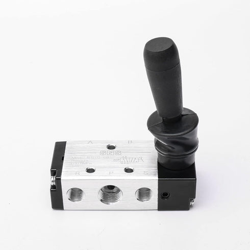 JIUWU 4H210-085 Way Pneumatic Air Hand Lever Operated Valve Solenoid Valve Port 1/4 Inches Manual Control Valves...