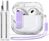 ?with Safety Lock? for AirPods 3rd Generation Case Cover 2021, TPU Clear Case for AirPod Case 3rd Generation with Cleaner Kit & Portable Wrist Str...