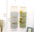3Pcs Wall Hanging Storage Bag, Creatiee Waterproof Over The Door Closet Organizer Linen Farbric Hanging Pocket Organizer with 3 Remote-Sized Width...