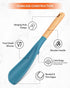 Cooking Spoon and Rice Scooper for Nonstick Cookwares, Great for Cooking and Serving Durable BPA-Free Matte Silicone, Wood Handle Spoon for Mixing...