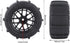 4Pcs RC Car Beach Tires,Universal Rubber Plastic RC Desert Wheels for 1/14 1/16 1/18 RC Car...